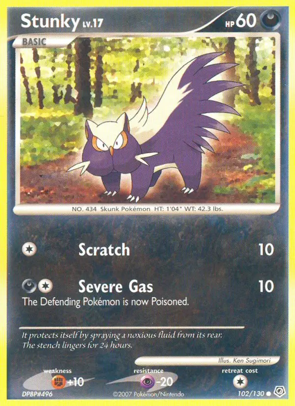 Stunky (Diamond & Pearl) - Pokémon in TCG Land