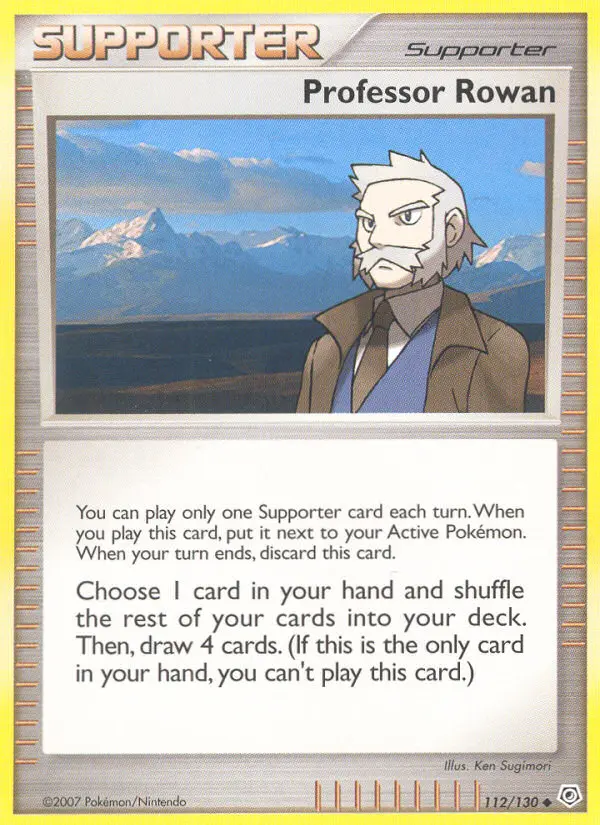 Professor Rowan (Diamond & Pearl) - Pokémon in TCG Land