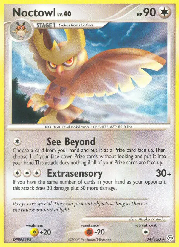 Noctowl (Diamond & Pearl) - Pokémon in TCG Land