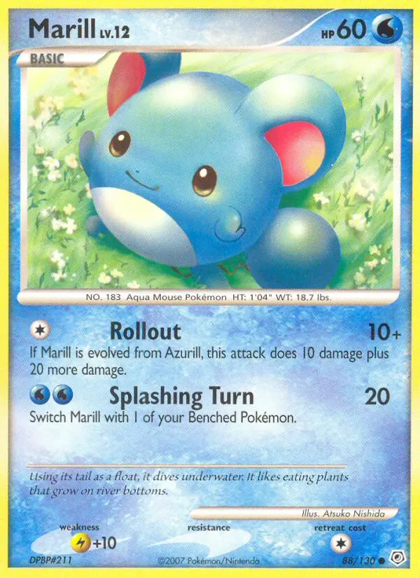 Marill (Diamond & Pearl) - Pokémon in TCG Land