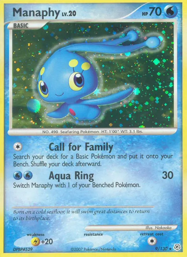 Manaphy (Diamond & Pearl) - Pokémon in TCG Land