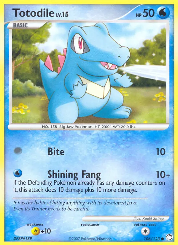 Totodile (Mysterious Treasures) - Pokémon in TCG Land