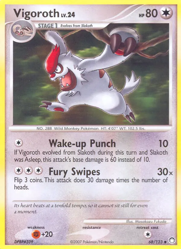 Vigoroth (Mysterious Treasures) - Pokémon in TCG Land