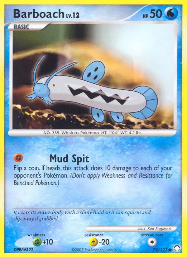 Barboach (Mysterious Treasures) - Pokémon in TCG Land