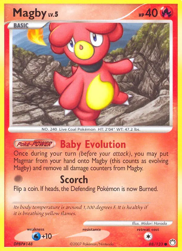 Magby (Mysterious Treasures) - Pokémon in TCG Land México