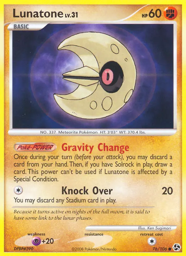Lunatone (Great Encounters) - Pokémon in TCG Land