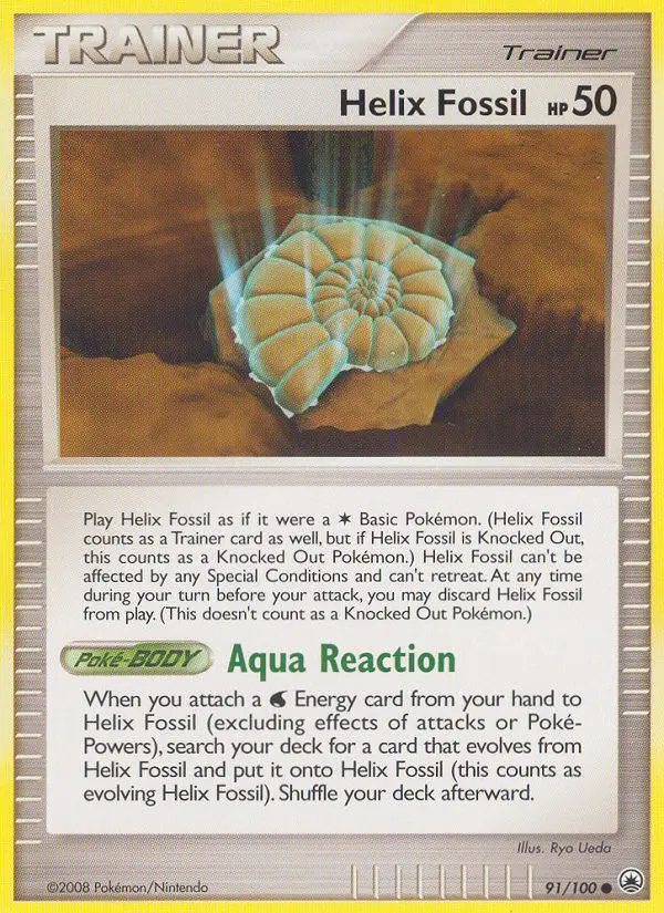 Helix Fossil (Majestic Dawn) - Pokémon in TCG Land