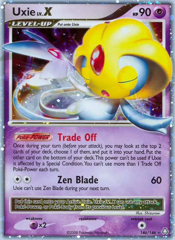 Uxie LV.X (Legends Awakened) - Pokémon in TCG Land