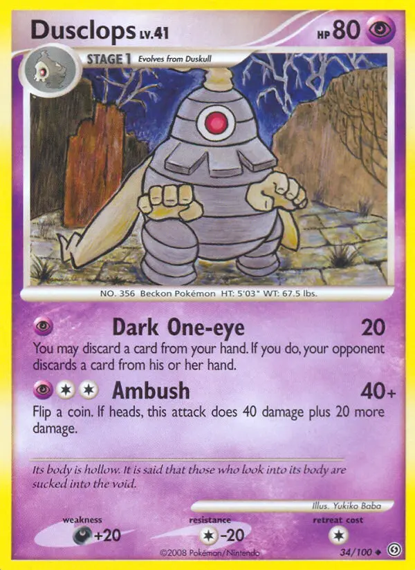 Dusclops (Stormfront) - Pokémon in TCG Land México