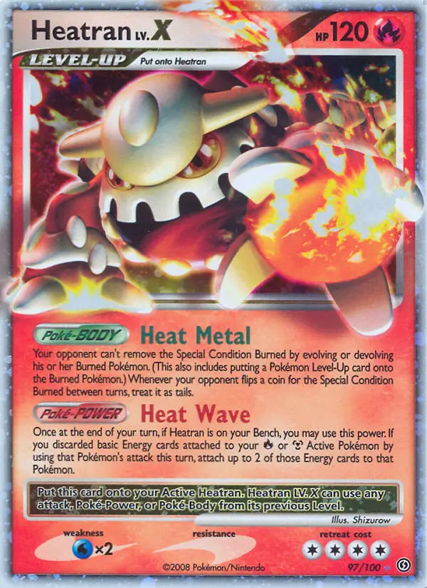 Heatran LV.X (Stormfront) - Pokémon in TCG Land