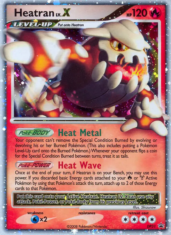 Heatran LV.X (DP Black Star Promos) - Pokémon in TCG Land México
