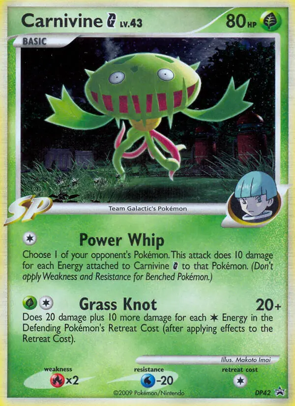 Carnivine G (DP Black Star Promos) - Pokémon in TCG Land México