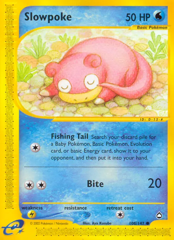 Slowpoke (Aquapolis) - Pokémon in TCG Land