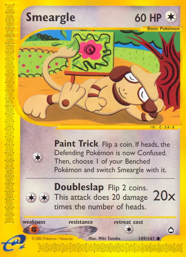 Smeargle (Aquapolis) - Pokémon in TCG Land