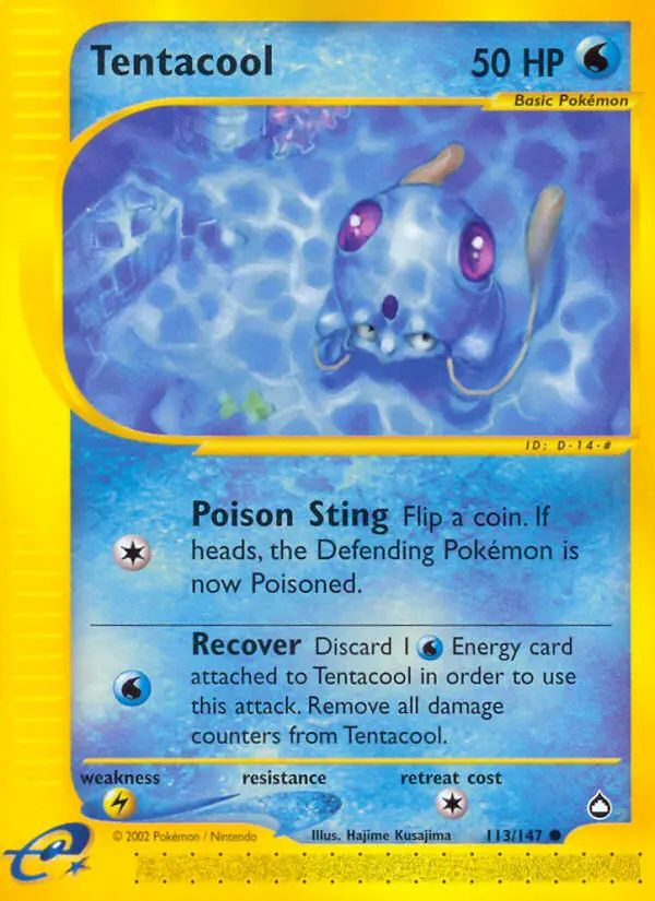 Tentacool (Aquapolis) - Pokémon in TCG Land
