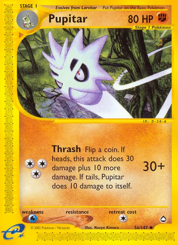 Pupitar (Aquapolis) - Pokémon in TCG Land