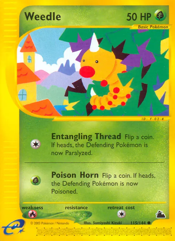 Weedle (Skyridge) - Pokémon in TCG Land