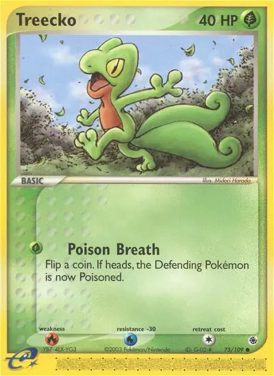 Treecko (Ruby & Sapphire) - Pokémon in TCG Land