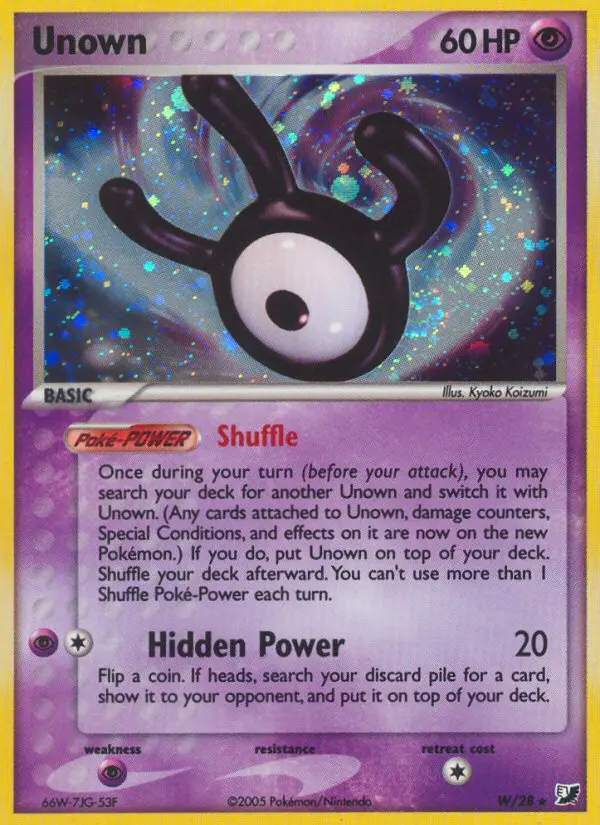 Unown (Unseen Forces) - Pokémon in TCG Land México
