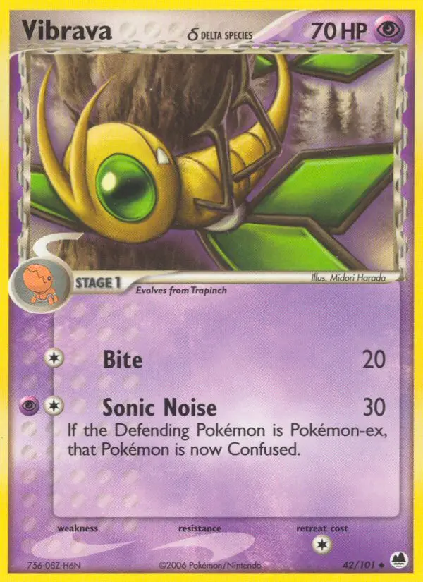 Vibrava δ (Dragon Frontiers) - Pokémon in TCG Land México