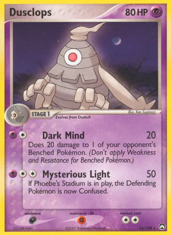 Dusclops (Power Keepers) - Pokémon in TCG Land México