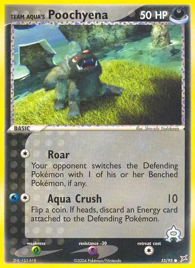 Team Aqua's Poochyena (Team Magma vs Team Aqua) - Pokémon in TCG Land México