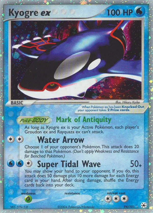 Kyogre ex (Hidden Legends) - Pokémon in TCG Land México