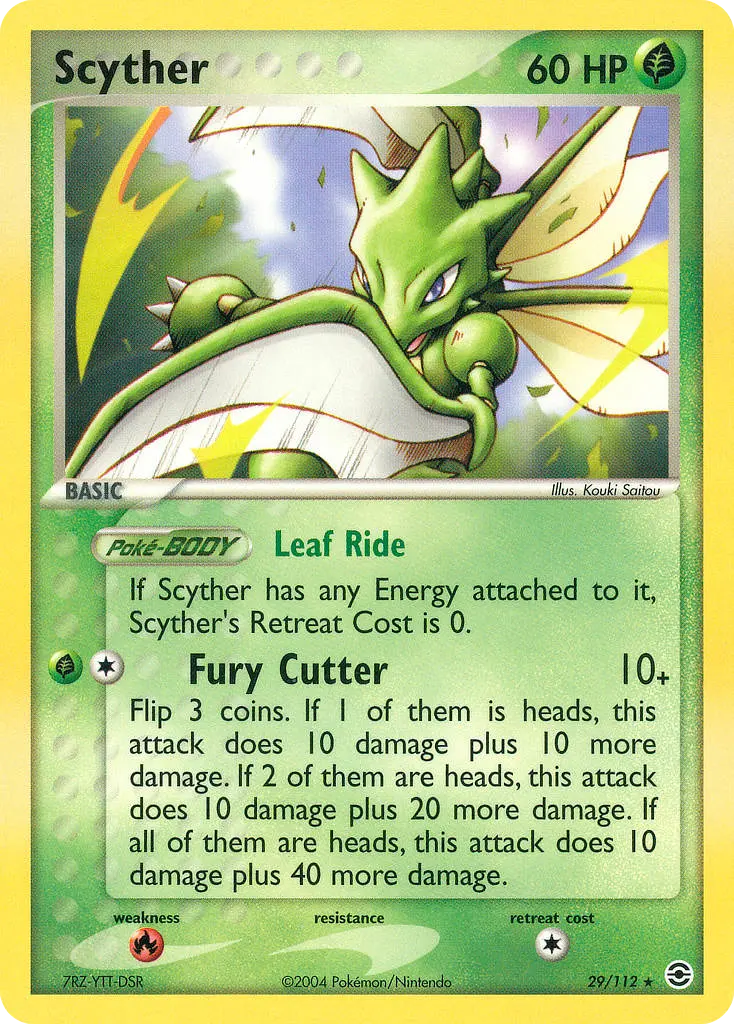 Scyther (FireRed & LeafGreen) - Pokémon in TCG Land México