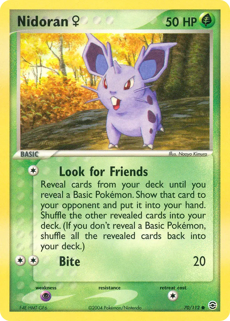 Nidoran ♀ (FireRed & LeafGreen) - Pokémon in TCG Land México
