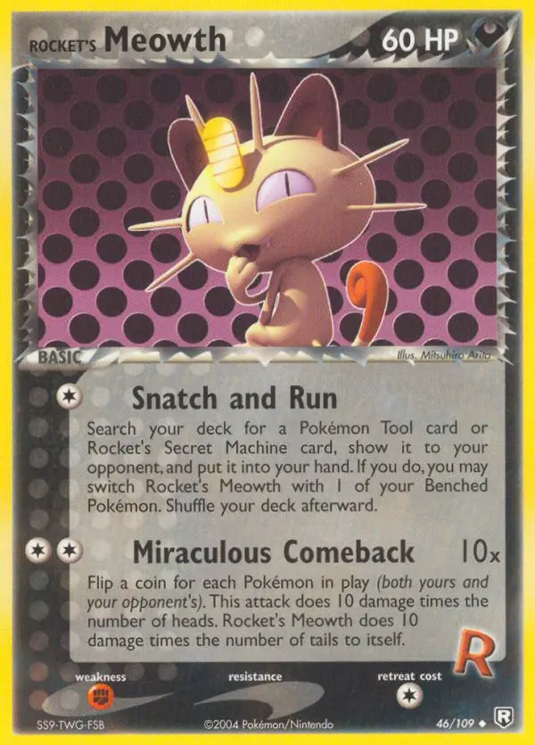 Rocket's Meowth (Team Rocket Returns) - Pokémon in TCG Land México