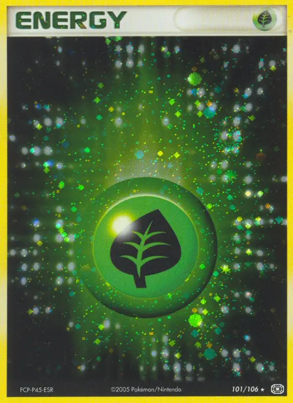 Grass Energy (Emerald) - Pokémon in TCG Land México