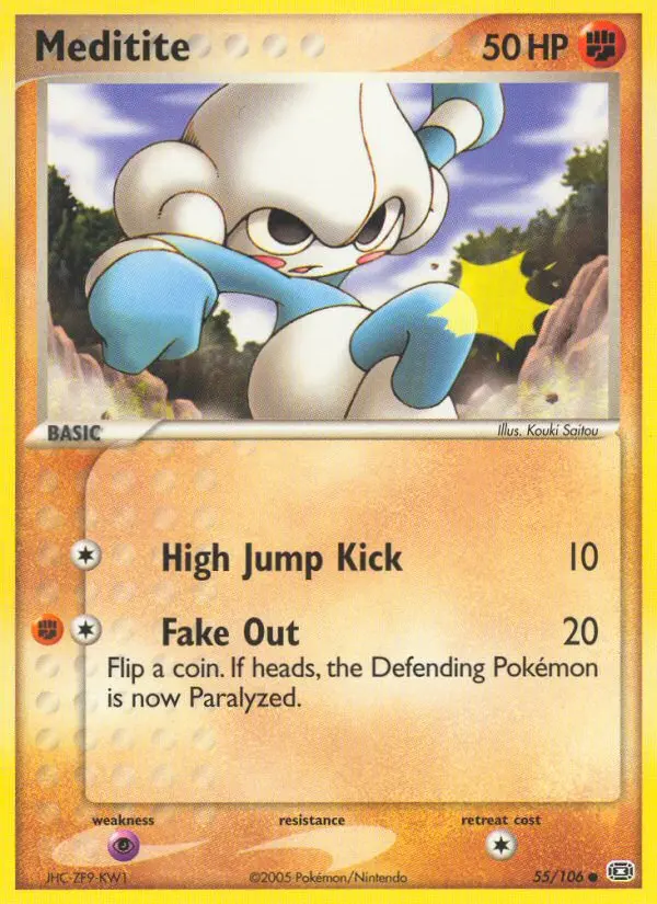 Meditite (Emerald) - Pokémon in TCG Land México