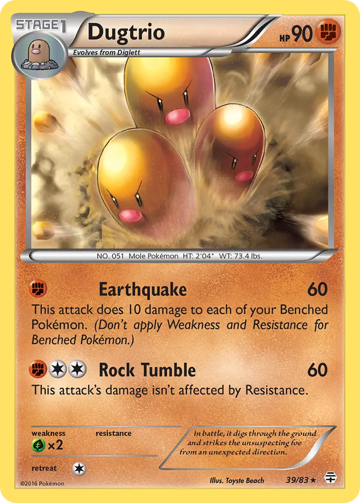 Dugtrio (Generations) - Pokémon in TCG Land México