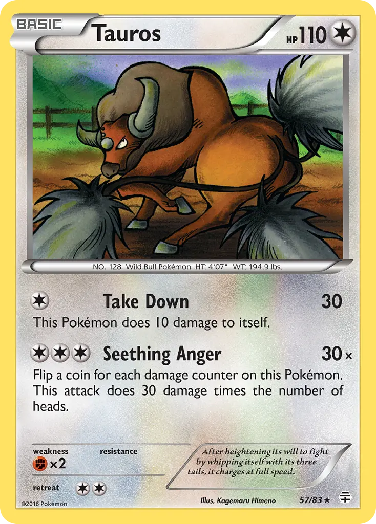 Tauros (Generations) - Pokémon in TCG Land