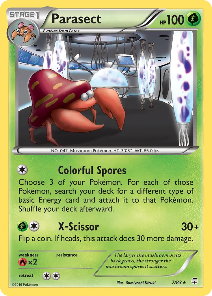Parasect (Generations) - Pokémon in TCG Land