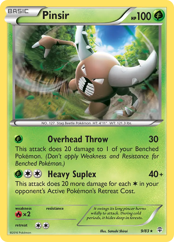Pinsir (Generations) - Pokémon in TCG Land México