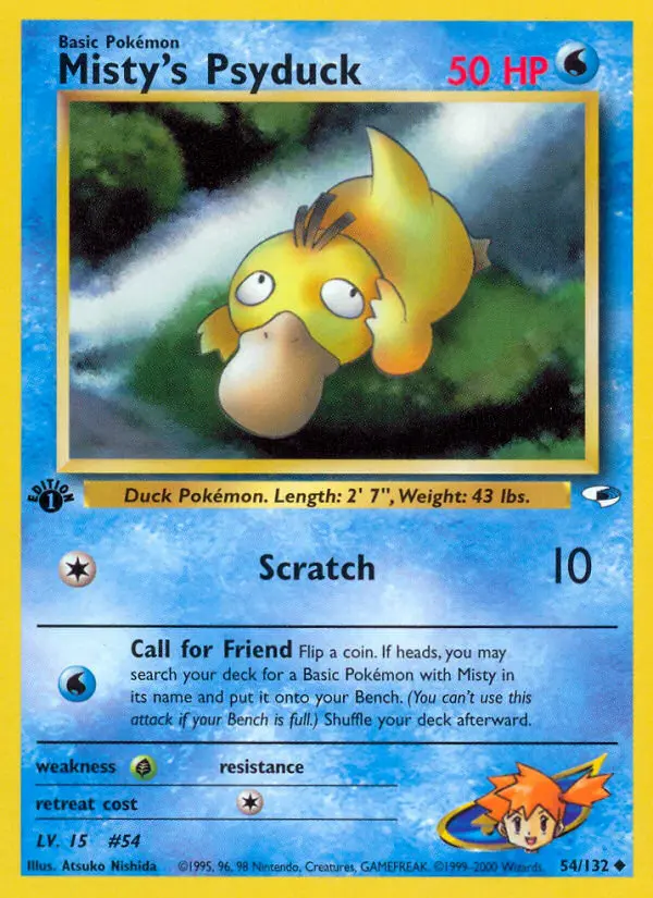 Misty's Psyduck (Gym Heroes) - Pokémon in TCG Land México