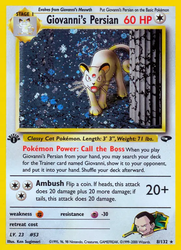 Giovanni's Persian (Gym Challenge) - Pokémon in TCG Land
