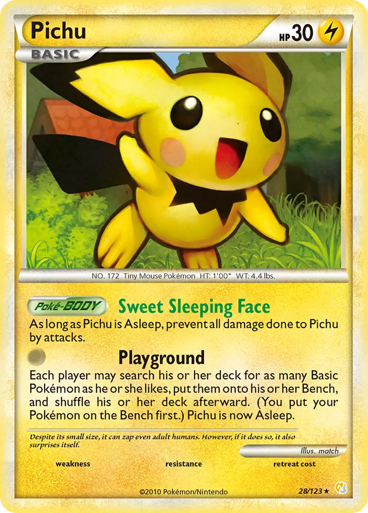 Pichu (HeartGold & SoulSilver) - Pokémon in TCG Land México