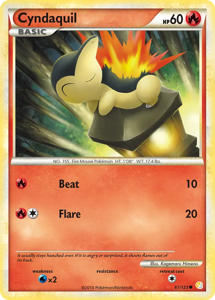 Cyndaquil (HeartGold & SoulSilver) - Pokémon in TCG Land México
