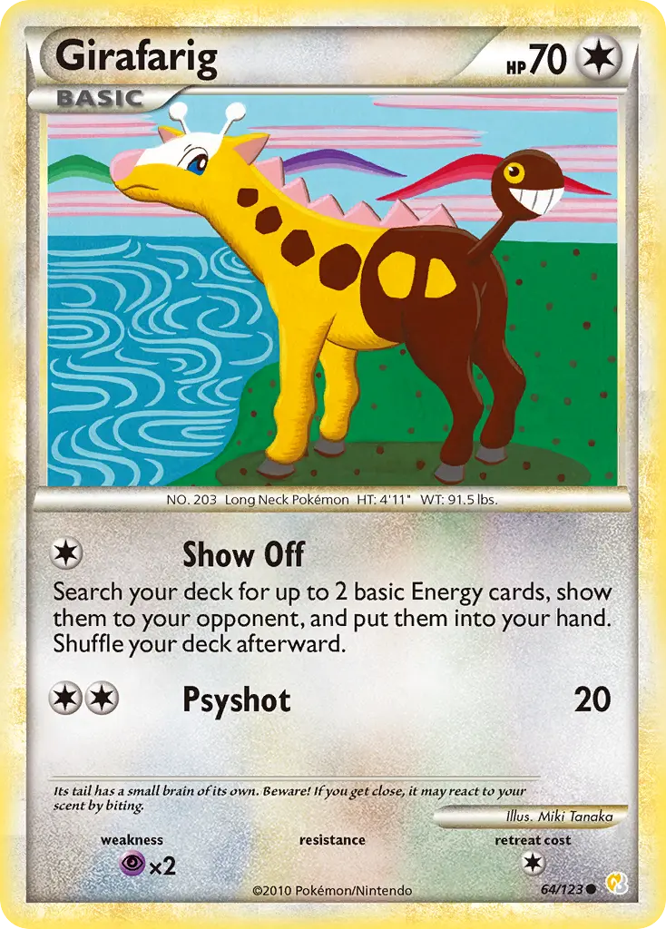 Girafarig (HeartGold & SoulSilver) - Pokémon in TCG Land México