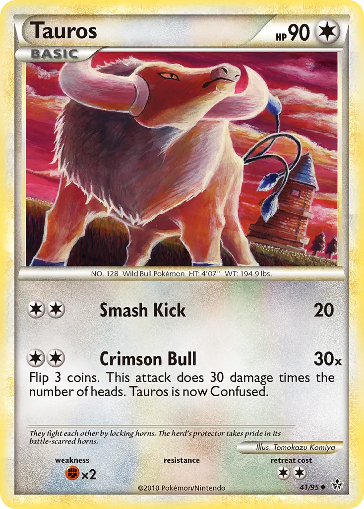 Tauros (HS—Unleashed) - Pokémon in TCG Land