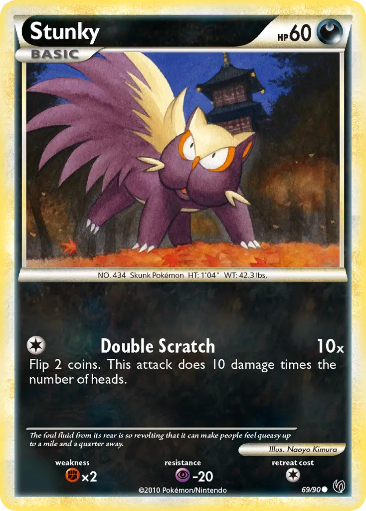 Stunky (HS—Undaunted) - Pokémon in TCG Land México