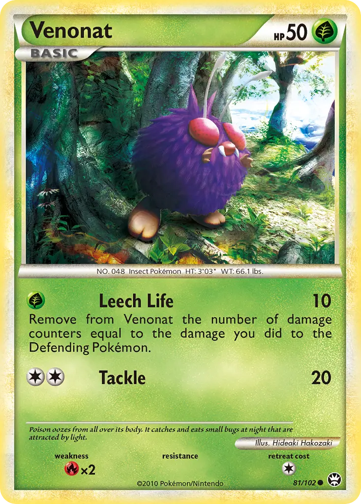 Venonat (HS—Triumphant) - Pokémon in TCG Land México