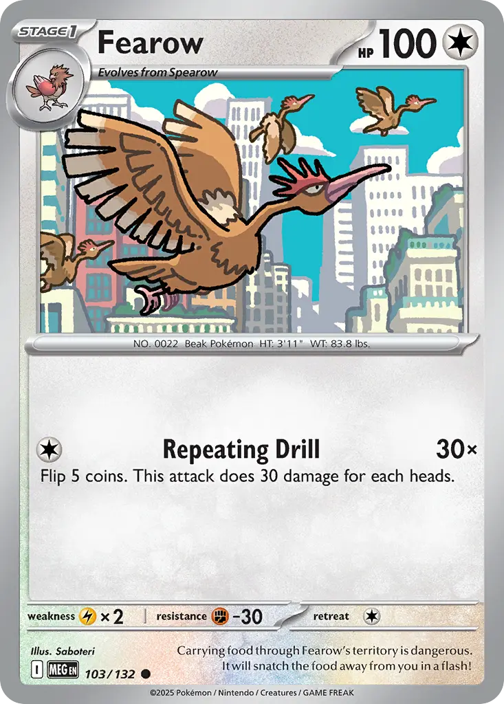 Fearow (Mega Evolution) - Pokémon in TCG Land México