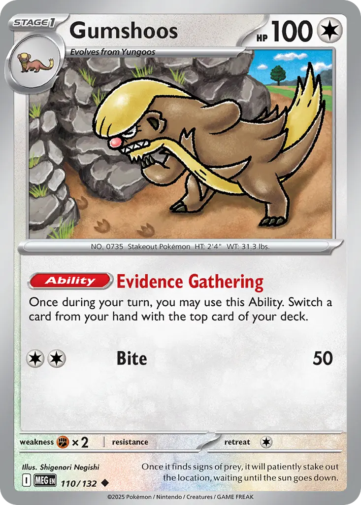 Gumshoos (Mega Evolution) - Pokémon in TCG Land México
