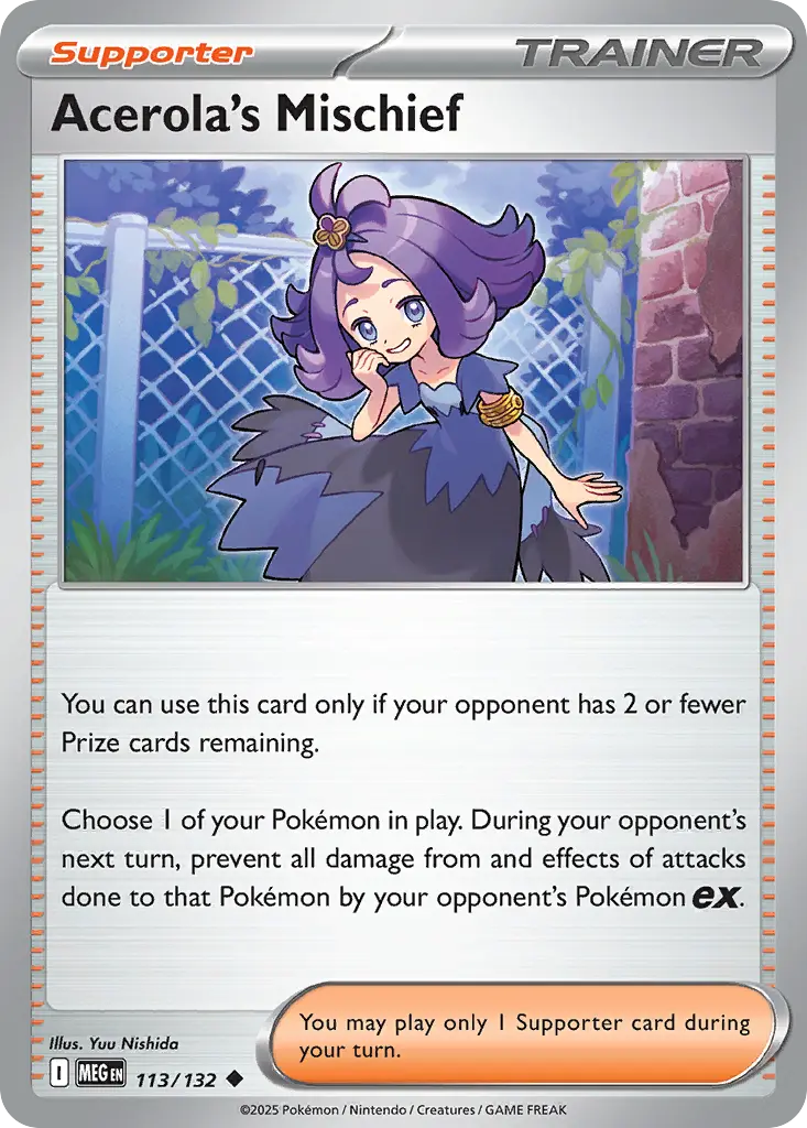 Acerola's Mischief (Mega Evolution) - Pokémon in TCG Land México