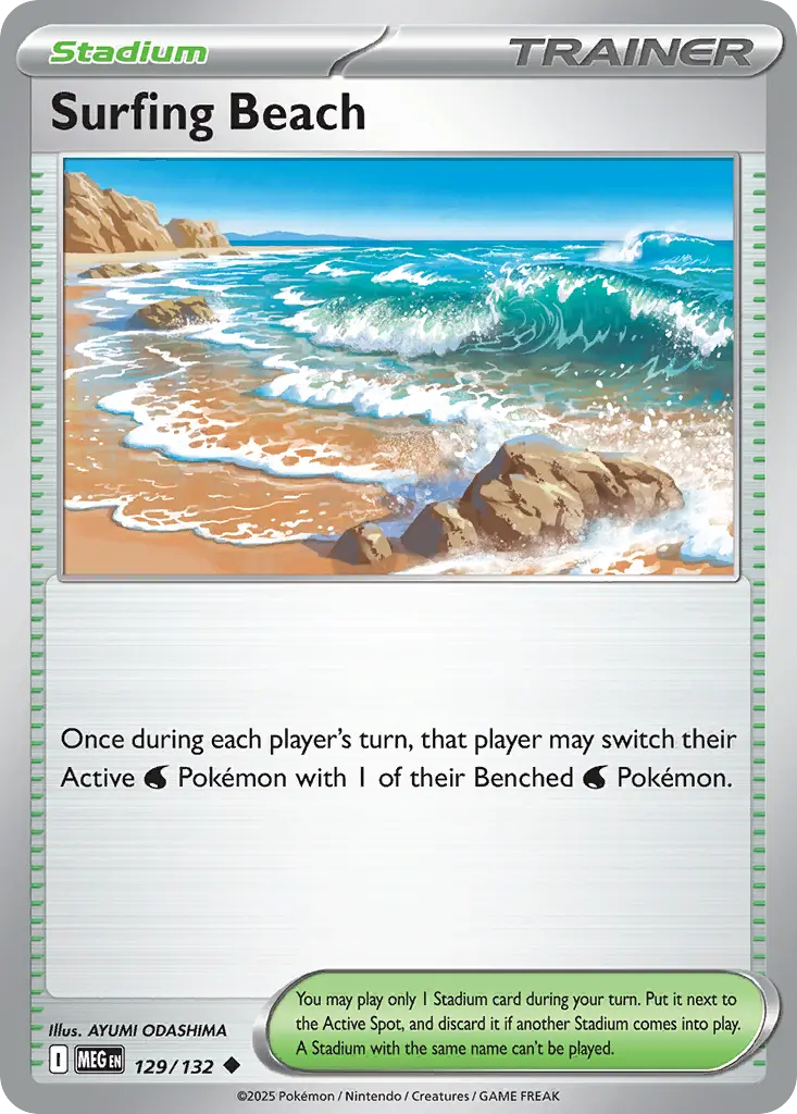 Surfing Beach (Mega Evolution) - Pokémon in TCG Land México