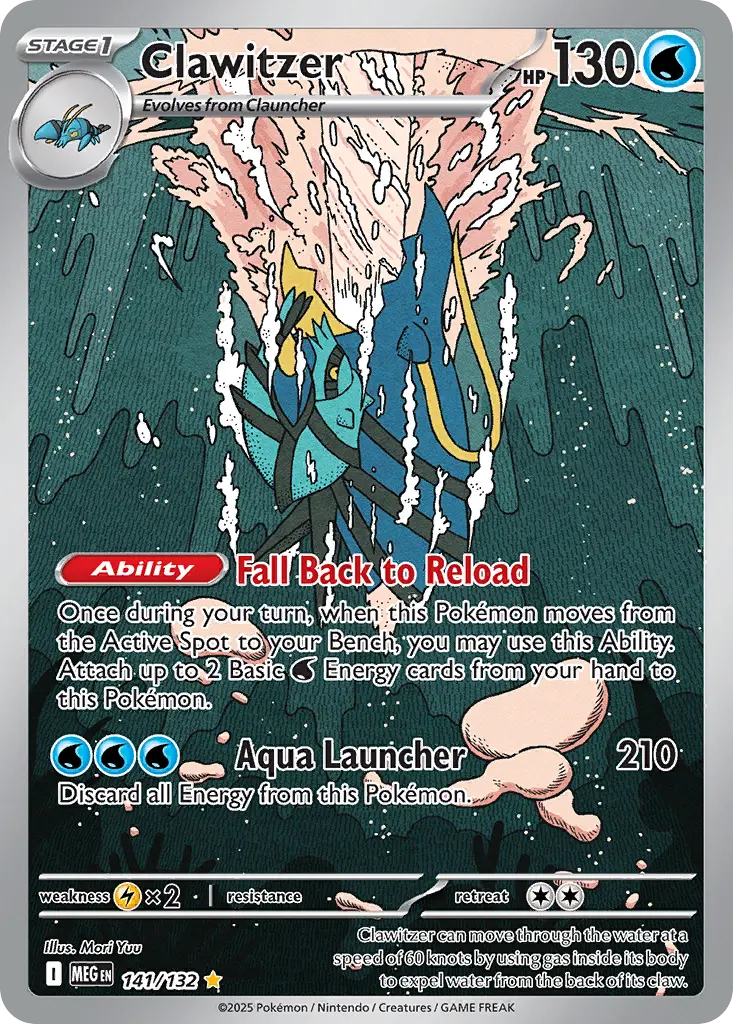 Clawitzer (Mega Evolution) - Pokémon in TCG Land México