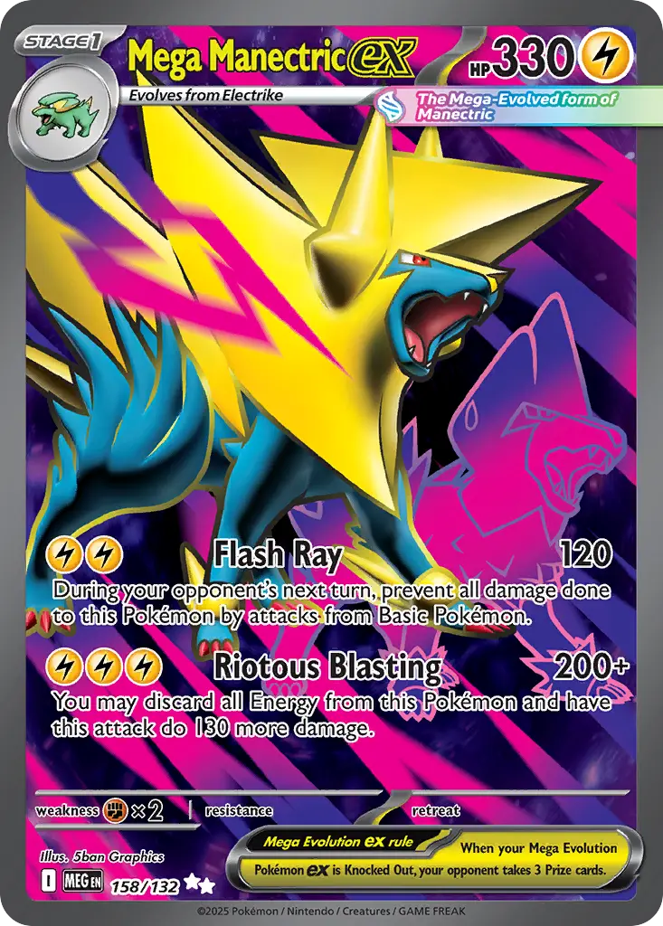 Mega Manectric ex (Mega Evolution) - Pokémon in TCG Land México